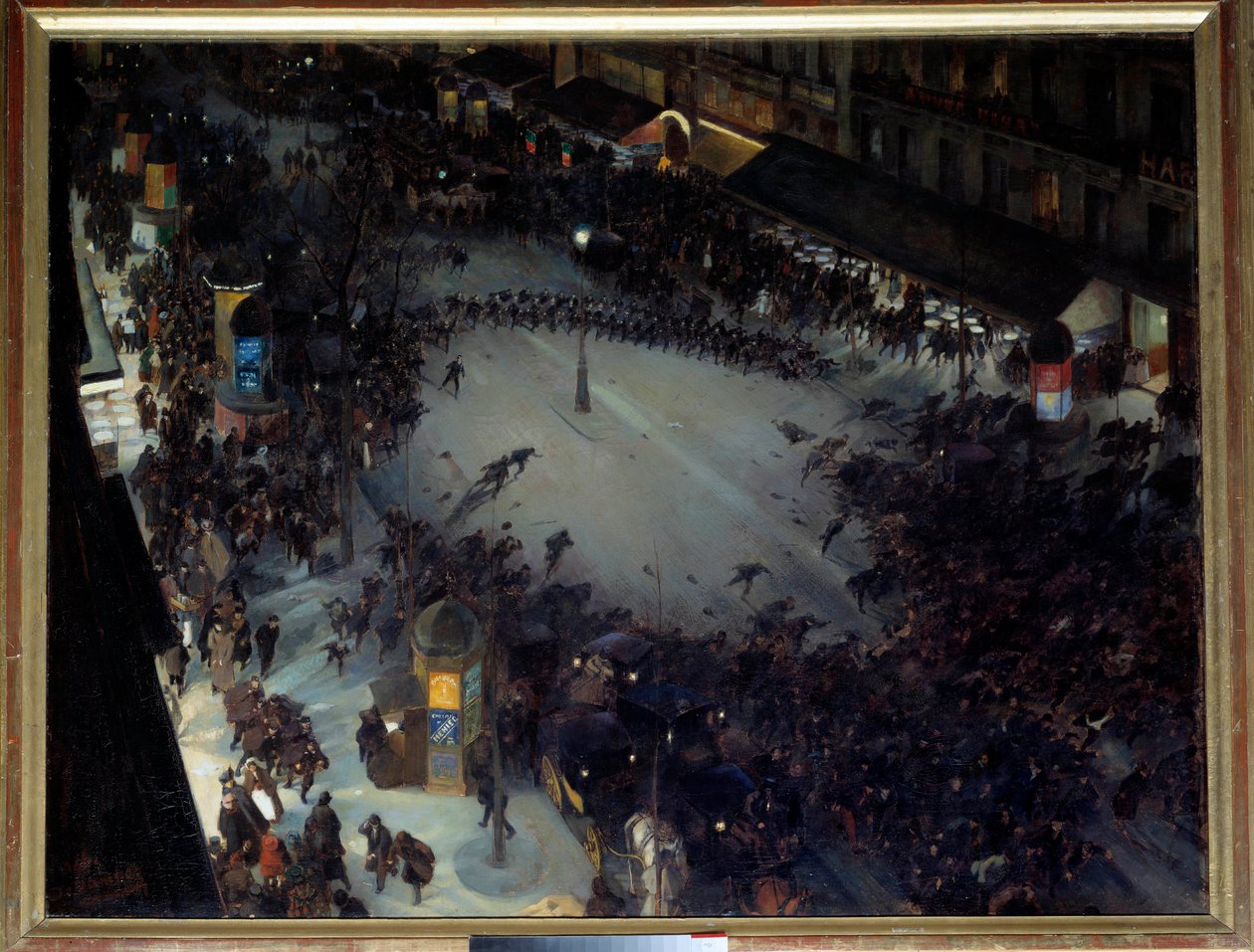 La carga, Boulevard Montmartre. Escena de manifestaciones en París. Pintura de André Devambez (1867-1944) 1901 París, Museo de Orsay de Andre Devambez