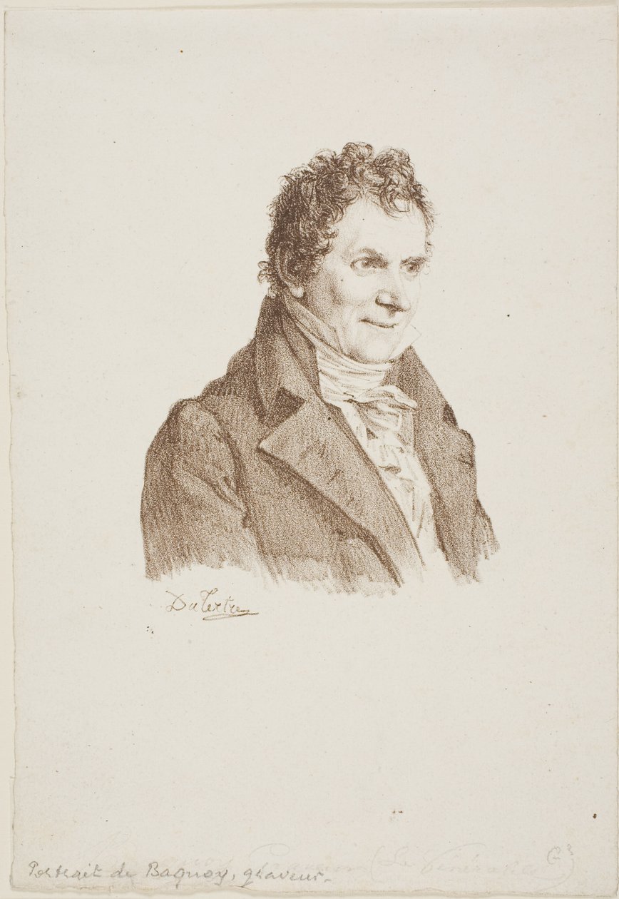 Retrato del grabador Baquoy de Andre Dutertre