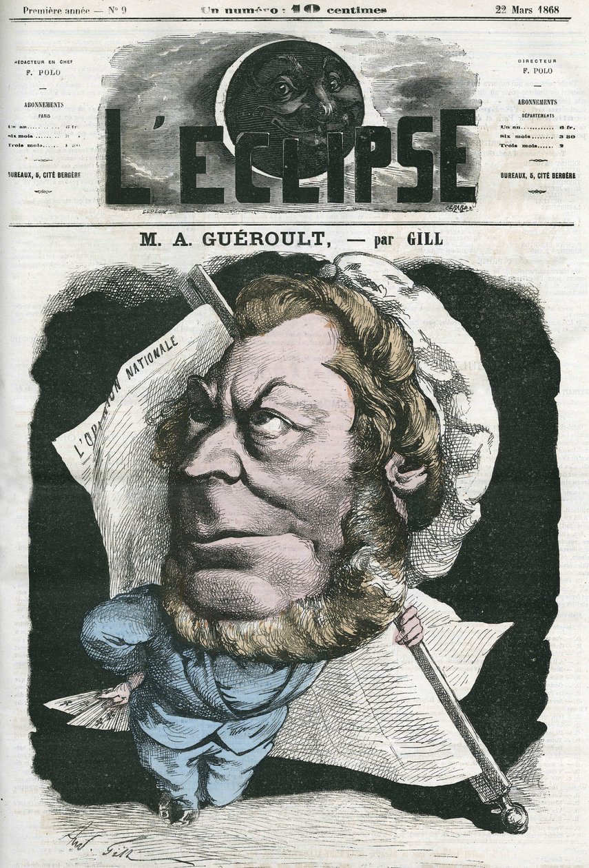 Adolphe Georges Gueroult (1810-1872), periodista francés de los Saint-Simonianos. Portada en “L