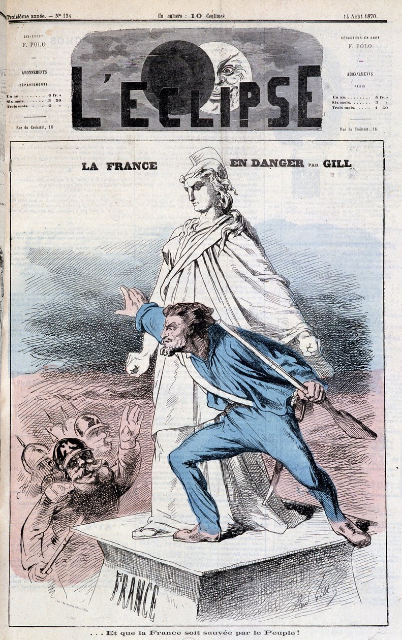 Portada del Eclipse del 14 de agosto de Andre Gill