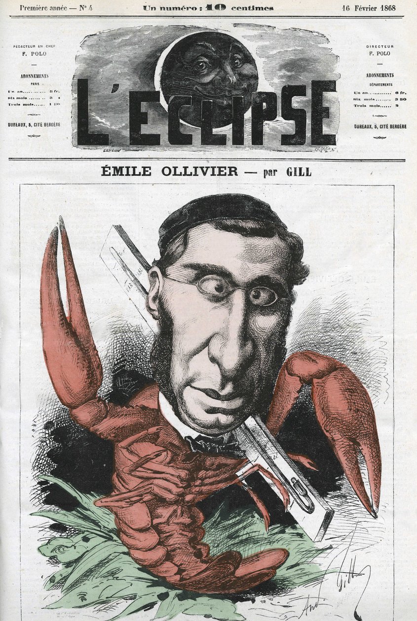 Emile Ollivier (1825-1913), político francés. Portada en “L