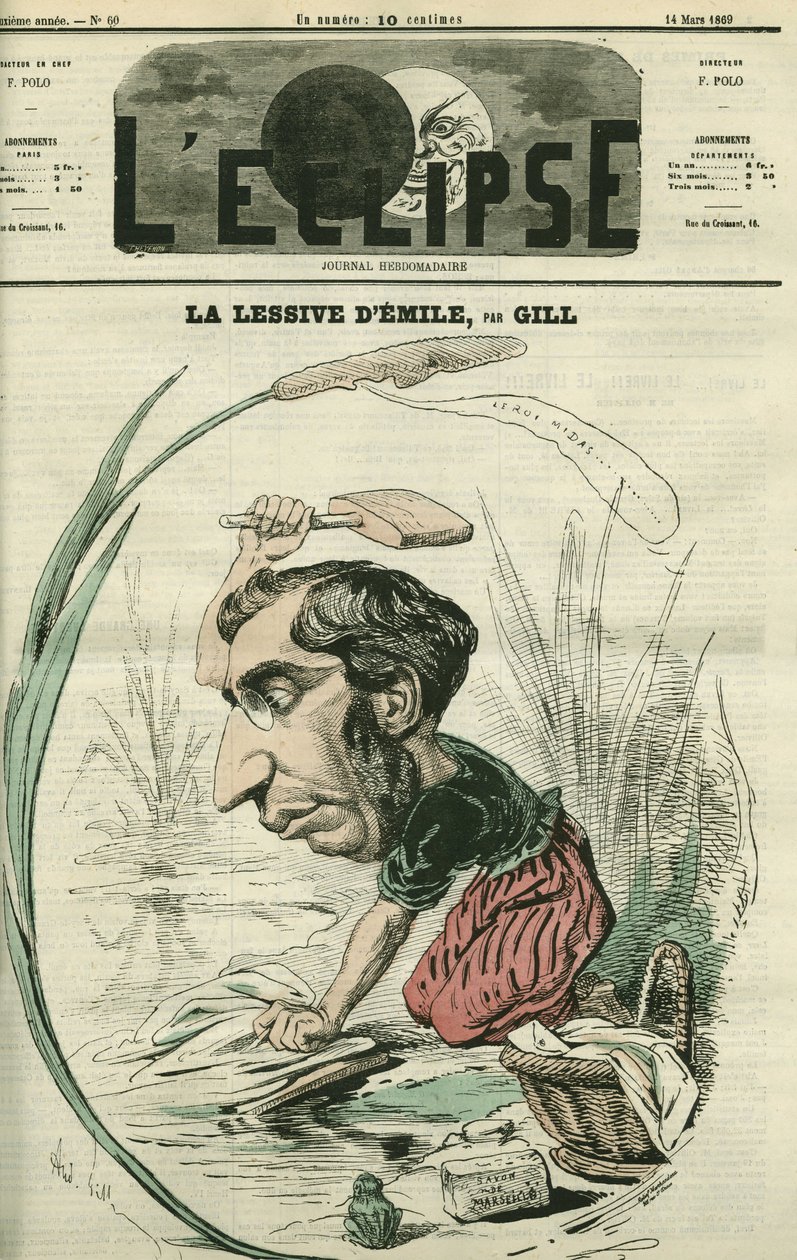 Emile Ollivier (1825-1913), político francés. Portada en "L