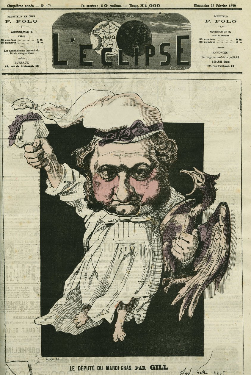 Eugene Rouher (1814-1884), político francés, líder del partido bonapartista. Portada en “L