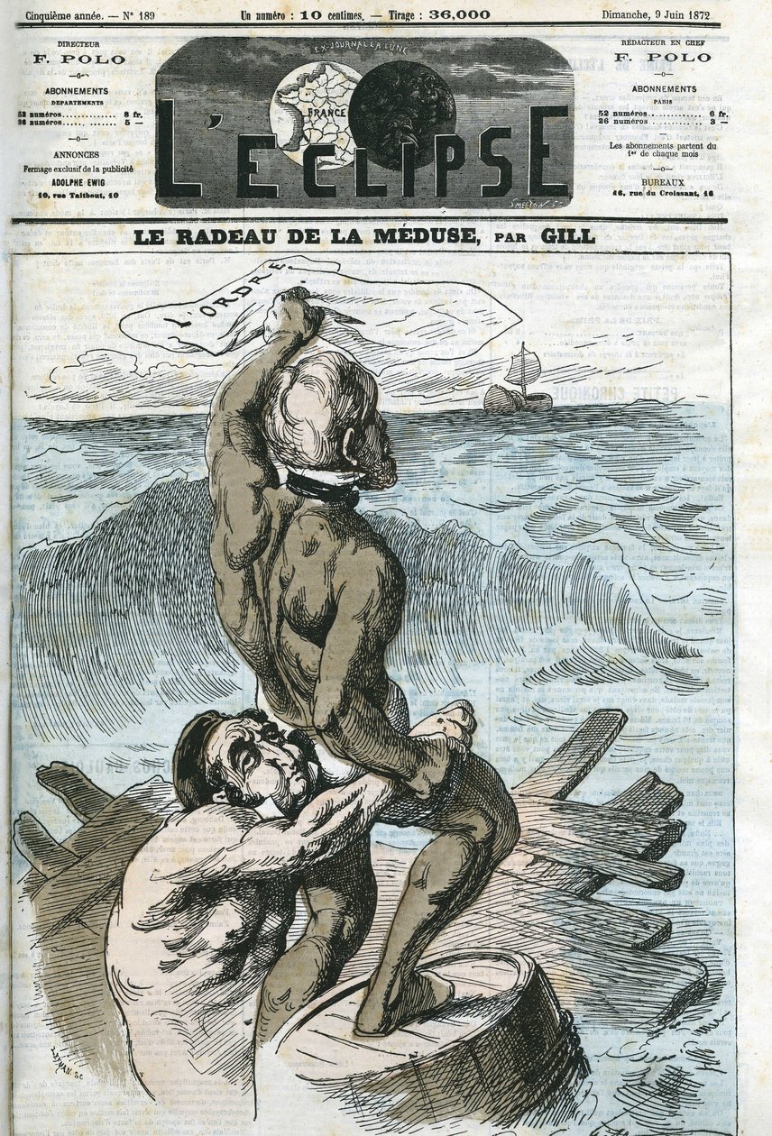 Eugene Rouher (1814-1884), y Clement Duvernois (1836-1879), políticos franceses. Portada en 