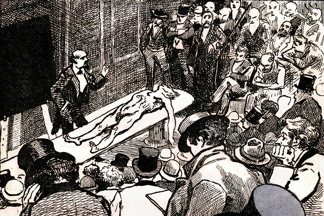 Ilustración de "Scènes de la vie de bohème" de Henri Murger (litografía) de Andre Gill