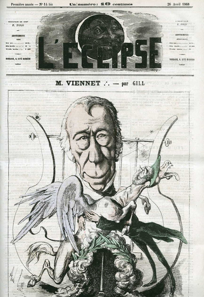 Jean-Pons-Guillaume Viennet (1777-1868), poeta, dramaturgo y político francés. Portada en “L