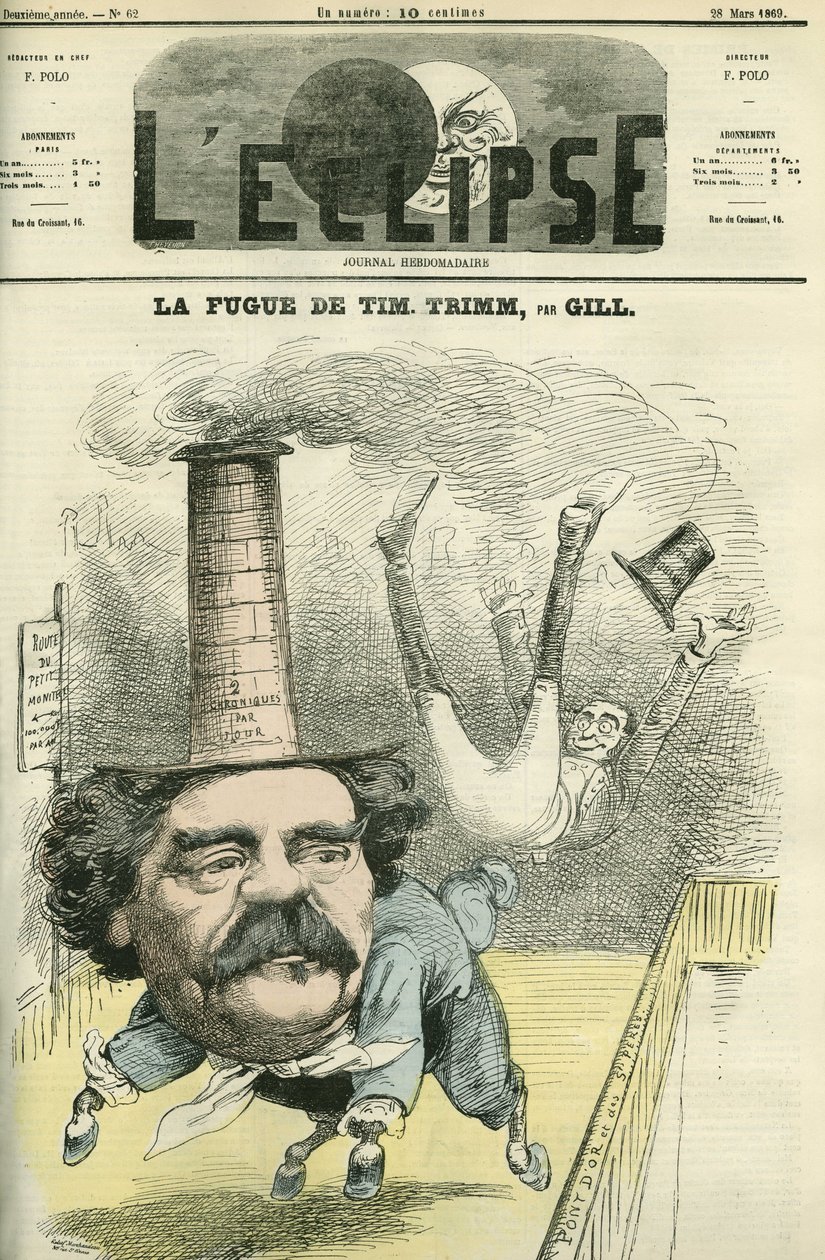 Leo Lespes dit Timothy Trim (1815-1875), periodista francés. Portada en 