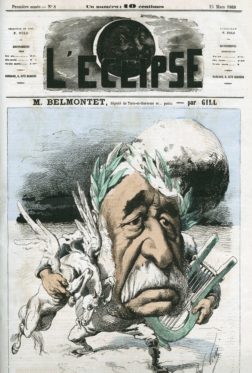 Louis Belmontet (1799-1879), poeta y político francés. Portada en 