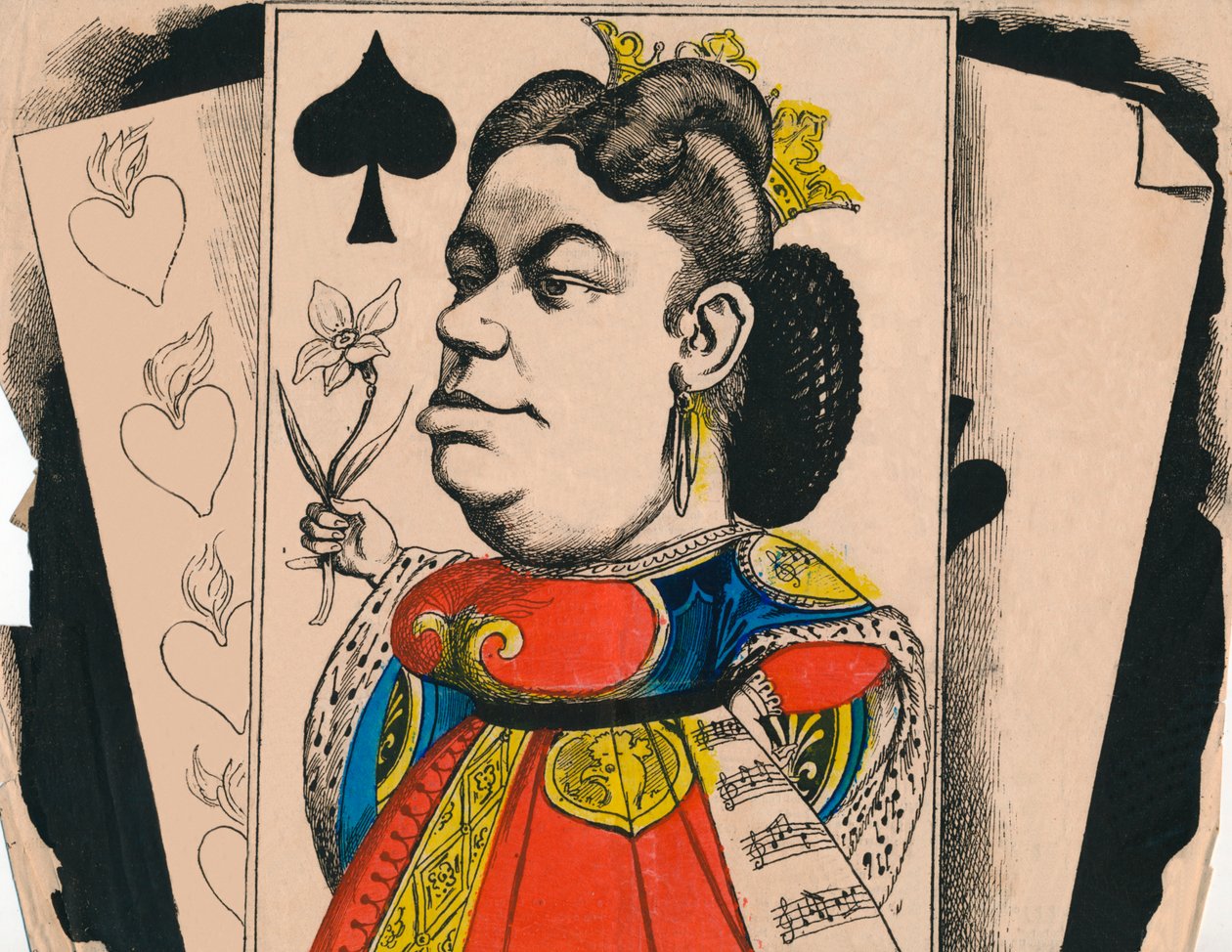 Marie Sass del teatro de la Ópera, 1867 de Andre Gill