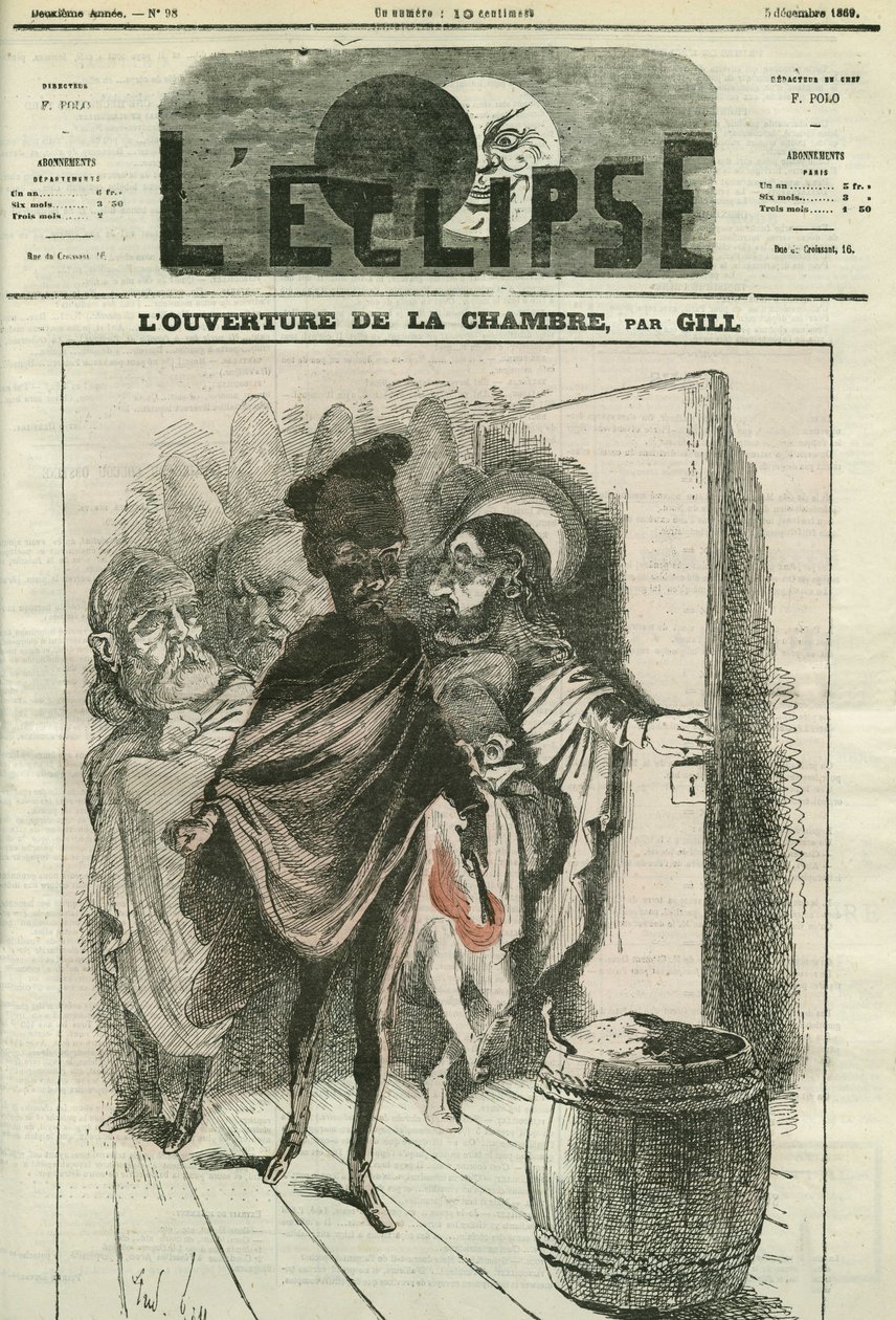 Apertura de la Casa, una ilustración de una canción de Bugnot. Portada en “L