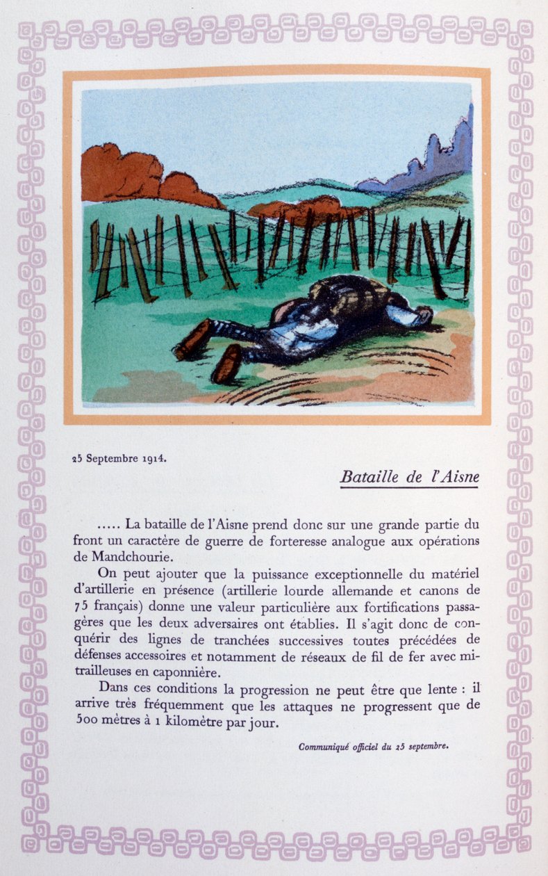 La batalla del Aisne, 25 de septiembre de 1914 de Andre Helle