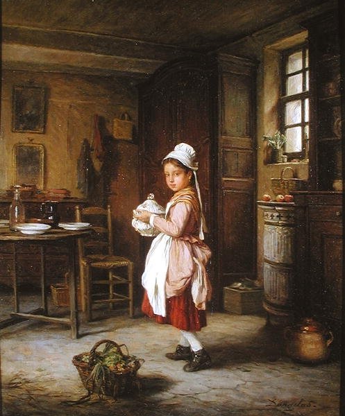 Poniendo la mesa de André-Henri Dargelas