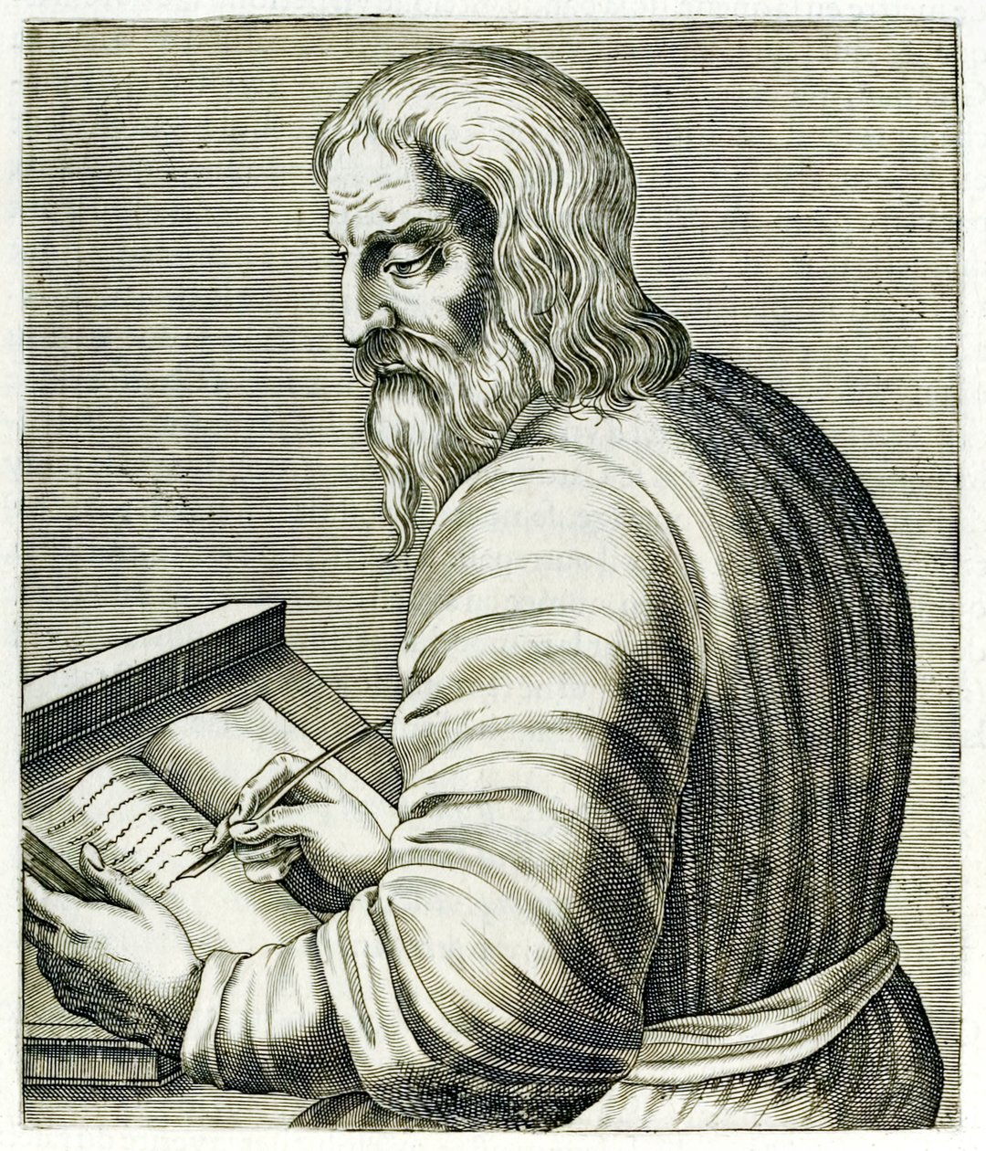 Jorge de Trebisonda, de True Portraits por André Thévet publicado en 1594 de Andre Thevet
