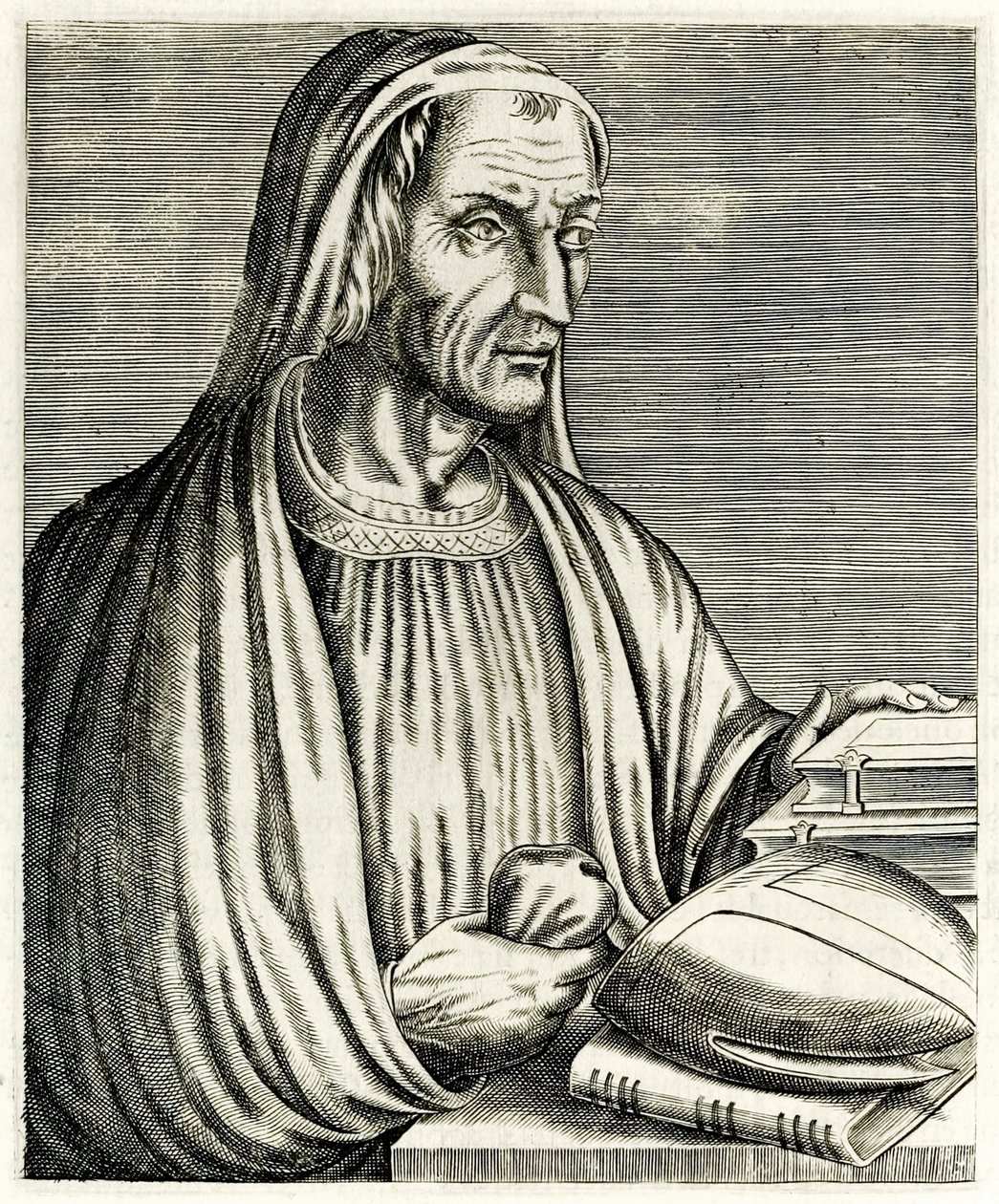 Gregorio de Tours de True Portraits por André Thévet publicado en 1594 de Andre Thevet