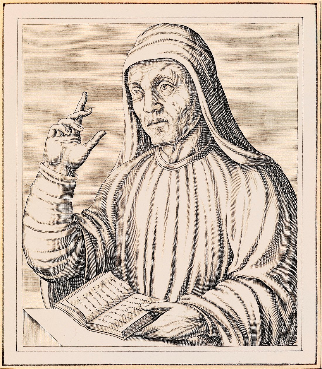 Retrato de Alcuino de Andre Thevet