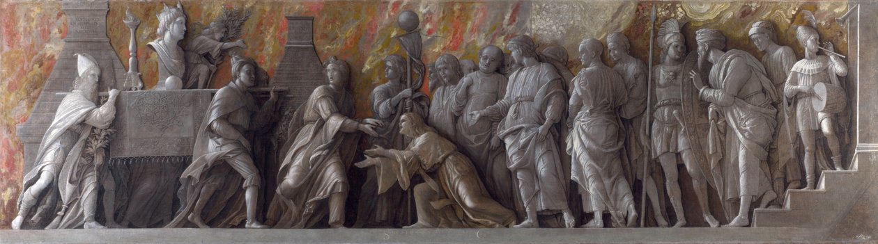 Introducción del culto de Cibeles en Roma de Andrea Mantegna