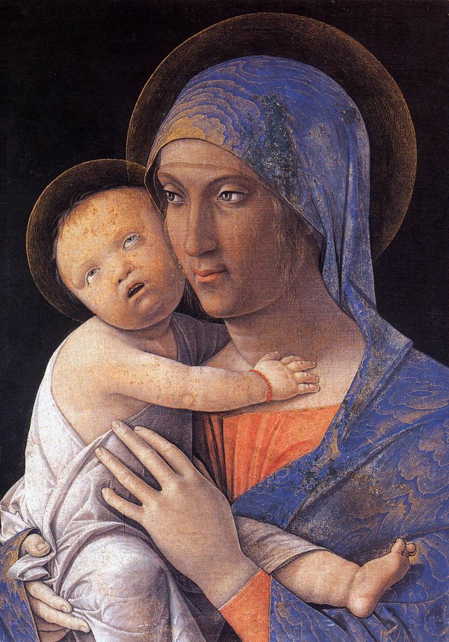 Madonna y el Niño de Andrea Mantegna