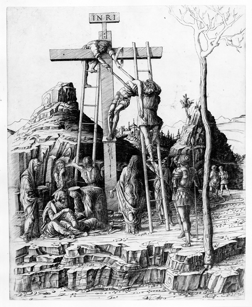El Descendimiento de la Cruz de Andrea Mantegna