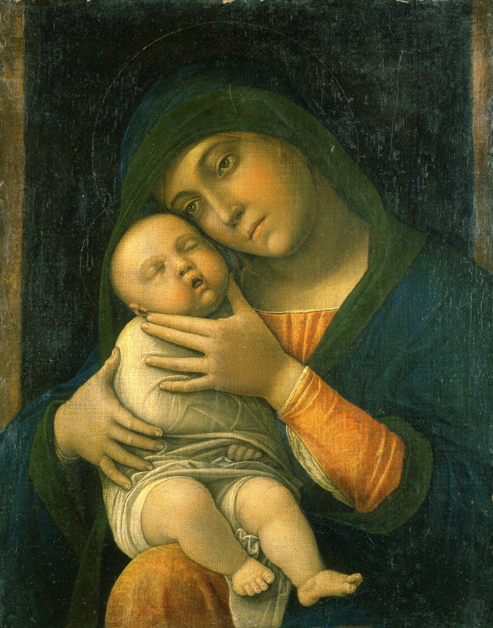 La Virgen y el Niño de Andrea Mantegna
