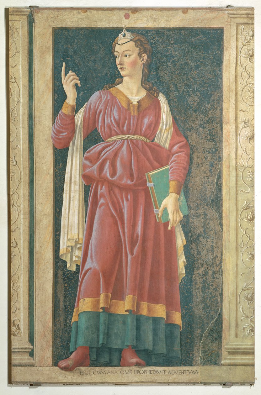 La Sibila Cumana, de la serie Villa Carducci de hombres y mujeres famosos, c.1450 de Andrea del Castagno