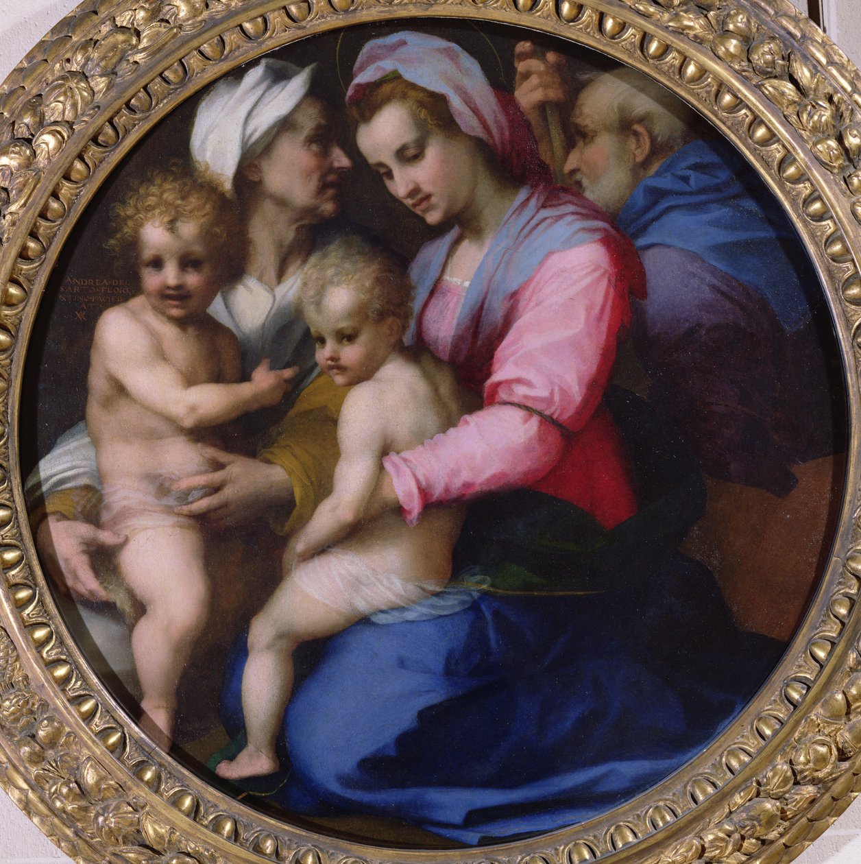 La Virgen con el Niño Jesús, Santa Isabel y San Juan, c.1516 de Andrea del Sarto
