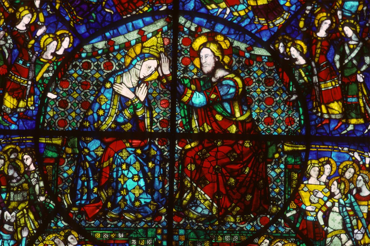 La coronación de la Virgen, 1365 de Andrea di Buonaiuto da Firenze