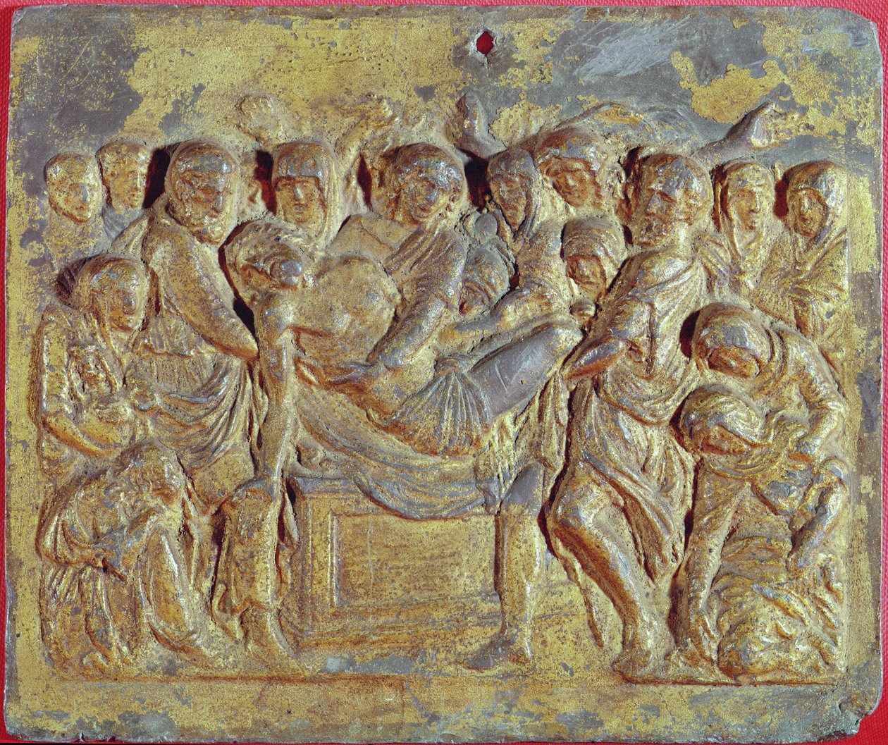 El Descendimiento de la Cruz (bronce) de Andrea Riccio