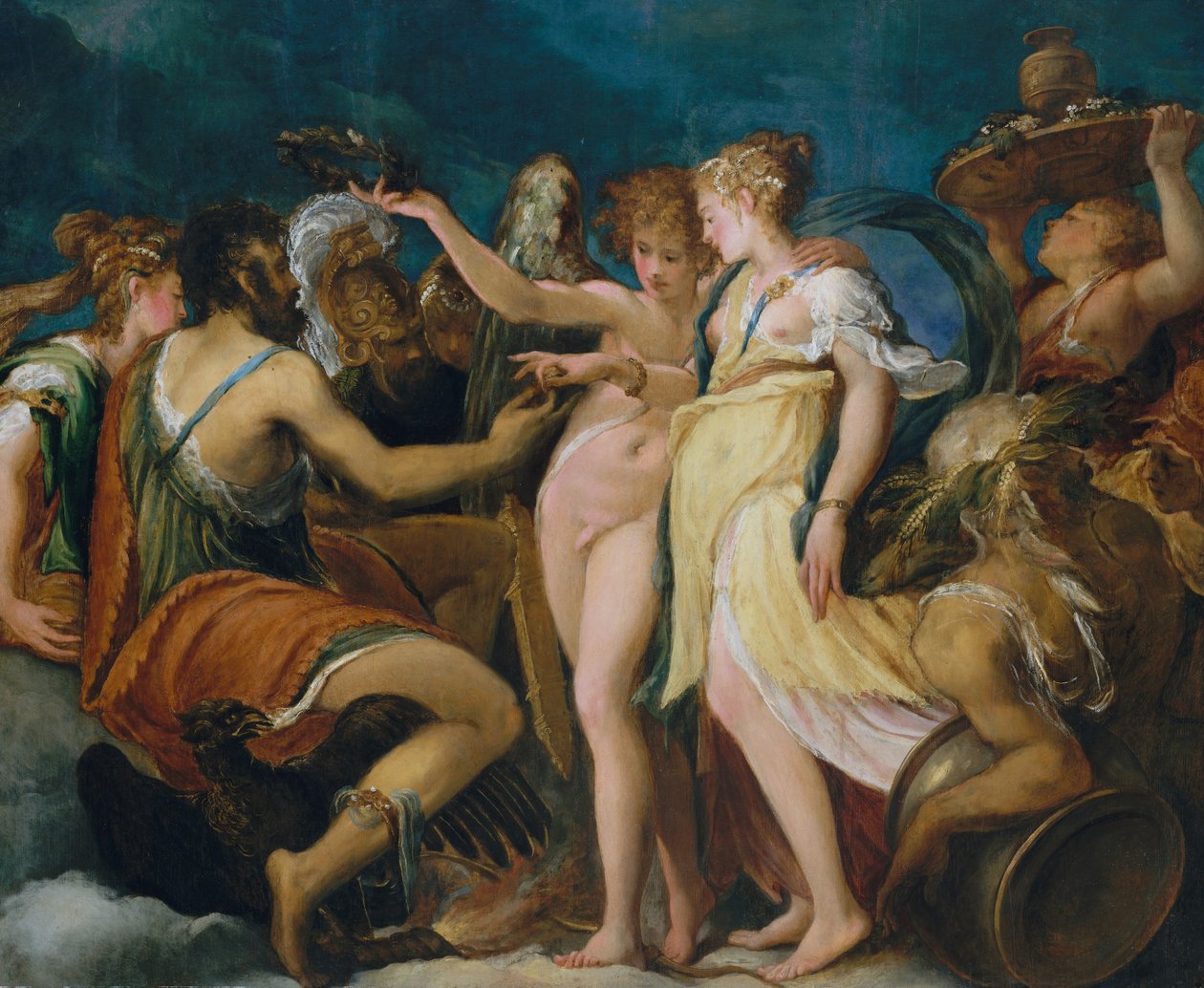 El Matrimonio de Cupido y Psique, c.1550 de Andrea Schiavone