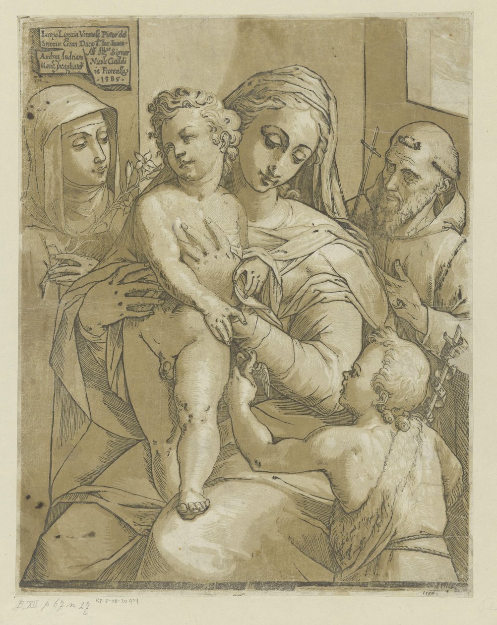 María con el niño Cristo de Andrea Andreani