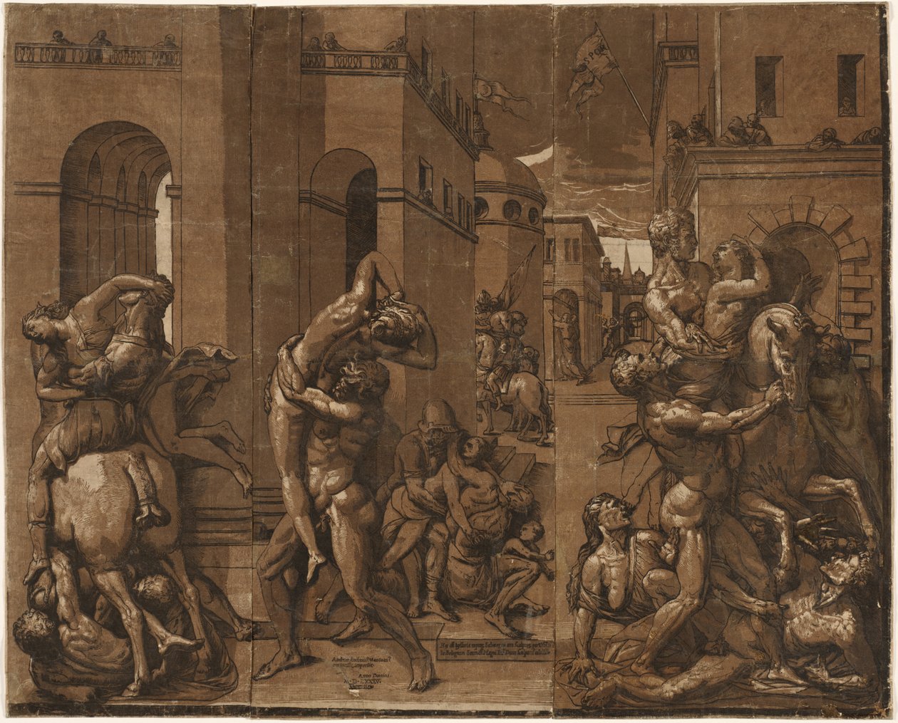 The Abduction of the Sabine Women de Andrea Andreani