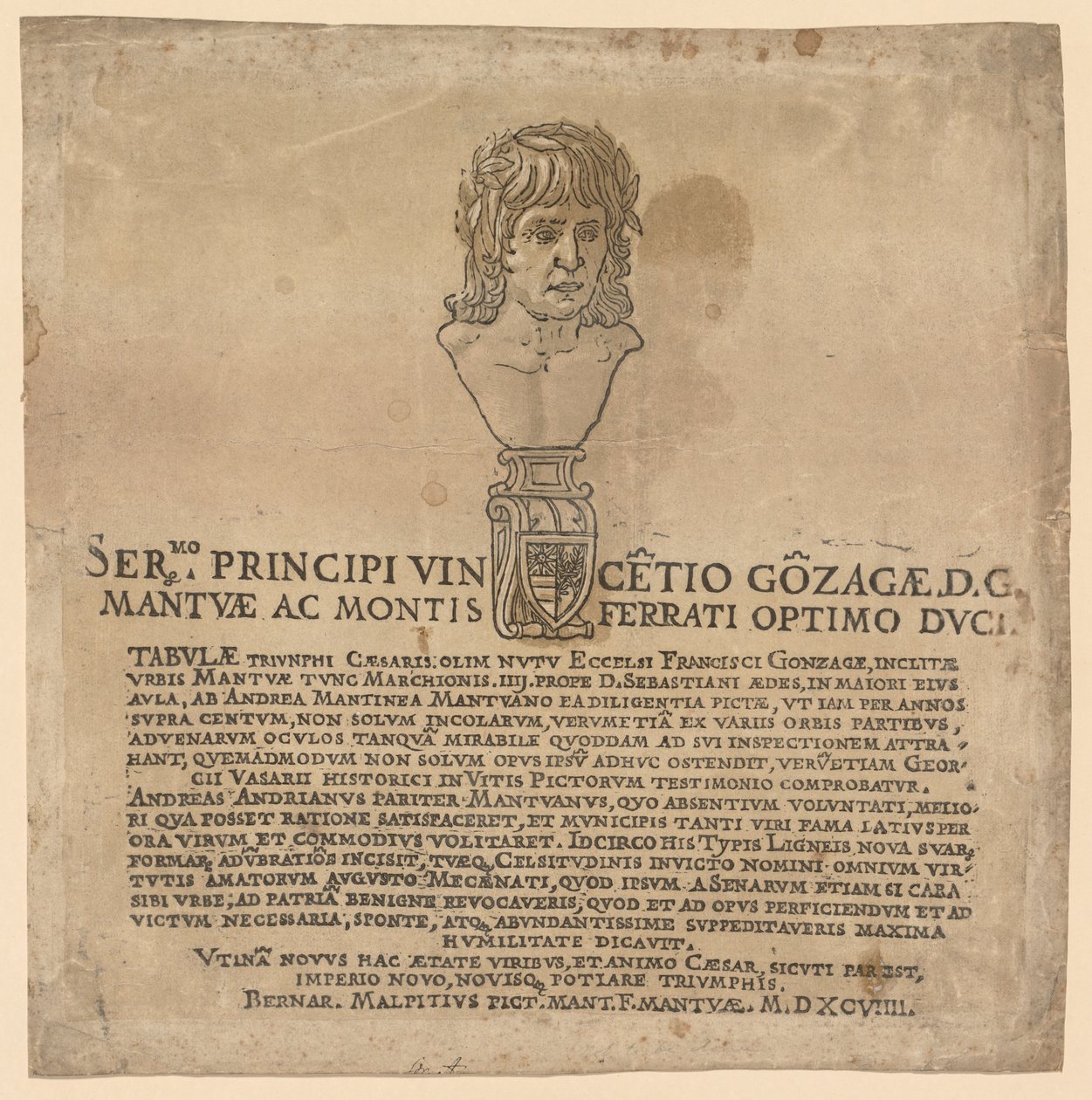 El Triunfo de Julio César, 1593-99 de Andrea Andreani