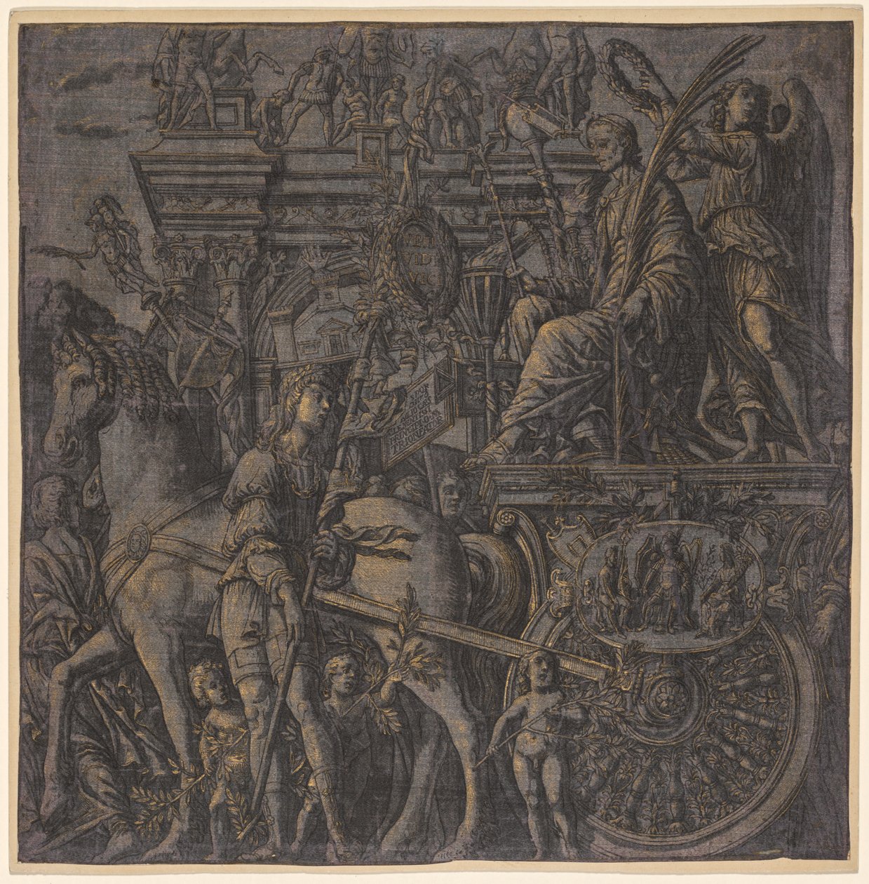 El triunfo de Julio César: César triunfante, 1593-99 de Andrea Andreani
