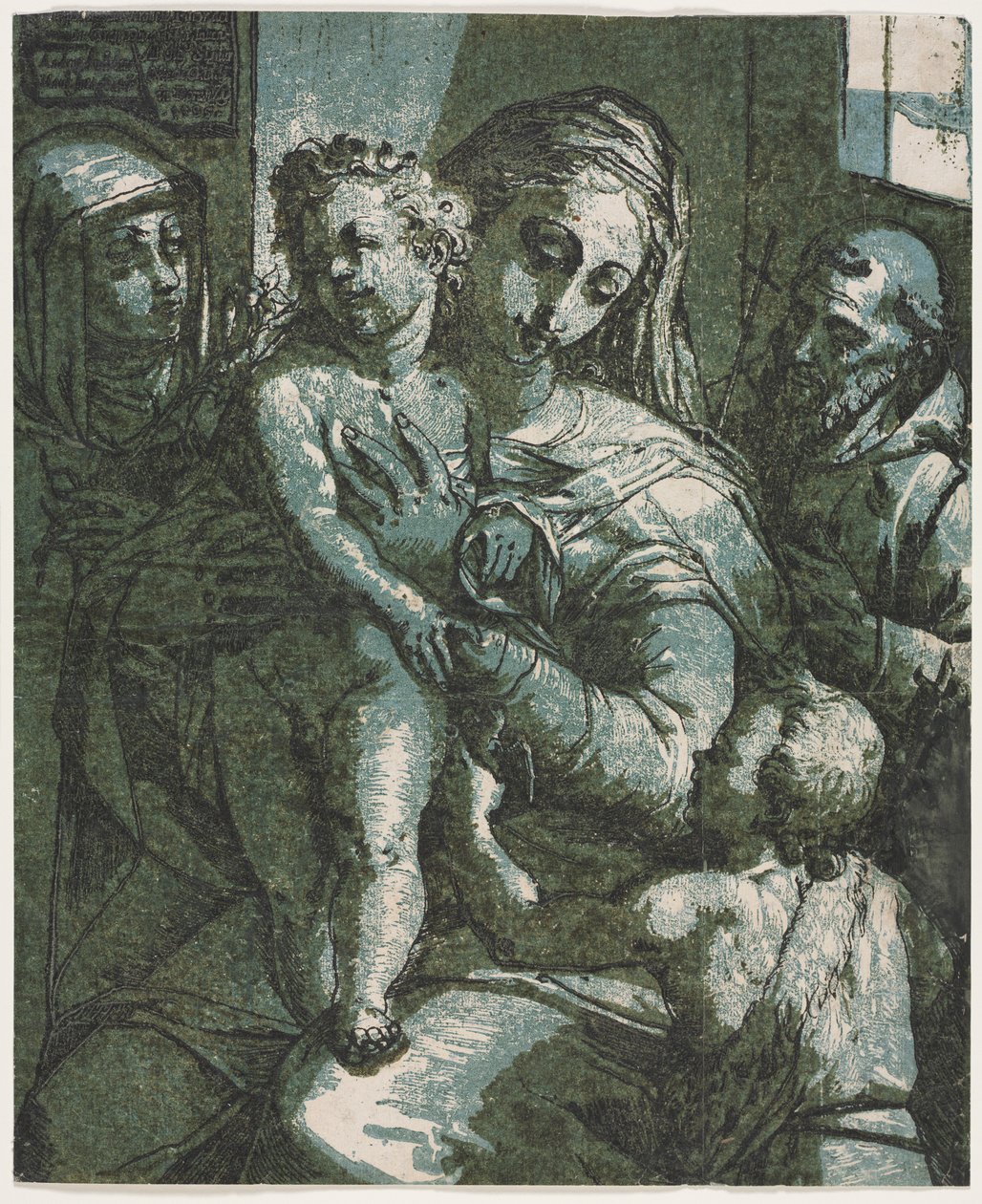 Virgen y Niño con San Juan, Santa Catalina de Siena y San Francisco de Andrea Andreani