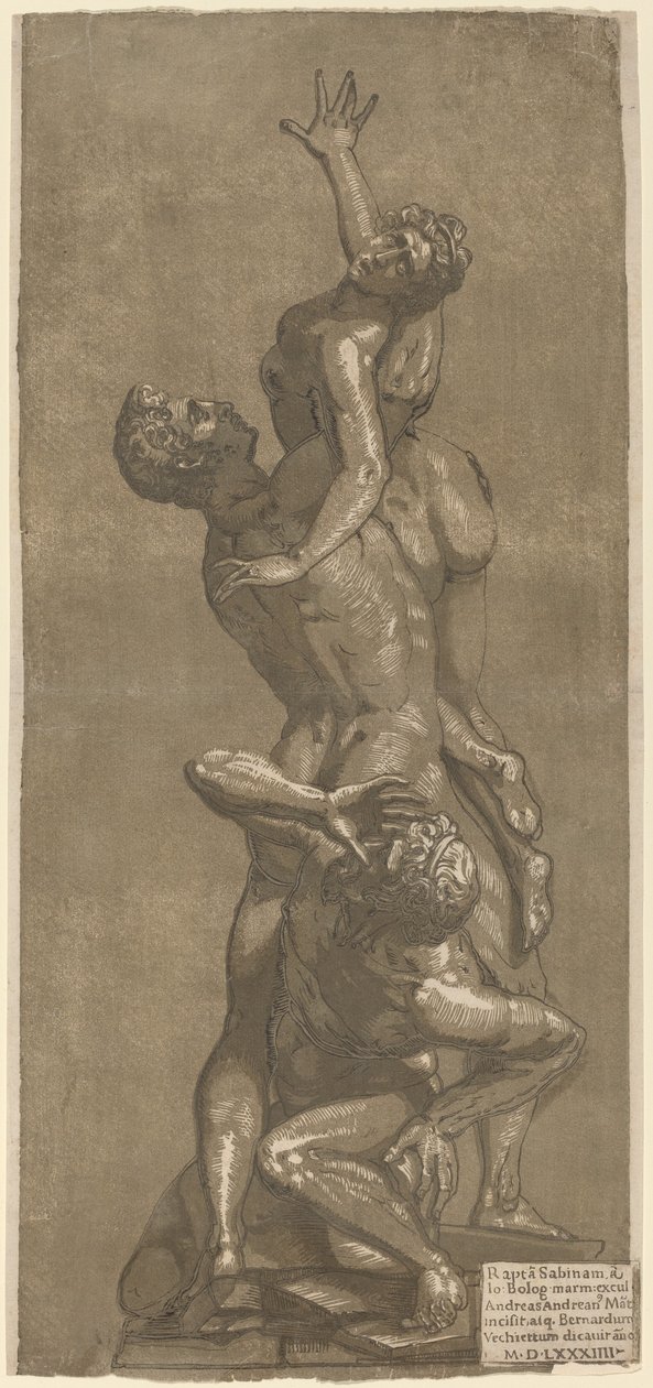 El Rapto de una Sabina de Andrea Andreani after Giovanni Bologna