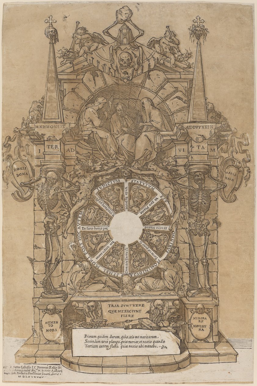 Alegoría sobre la muerte de Andrea Andreani after Giovanni Fortuna