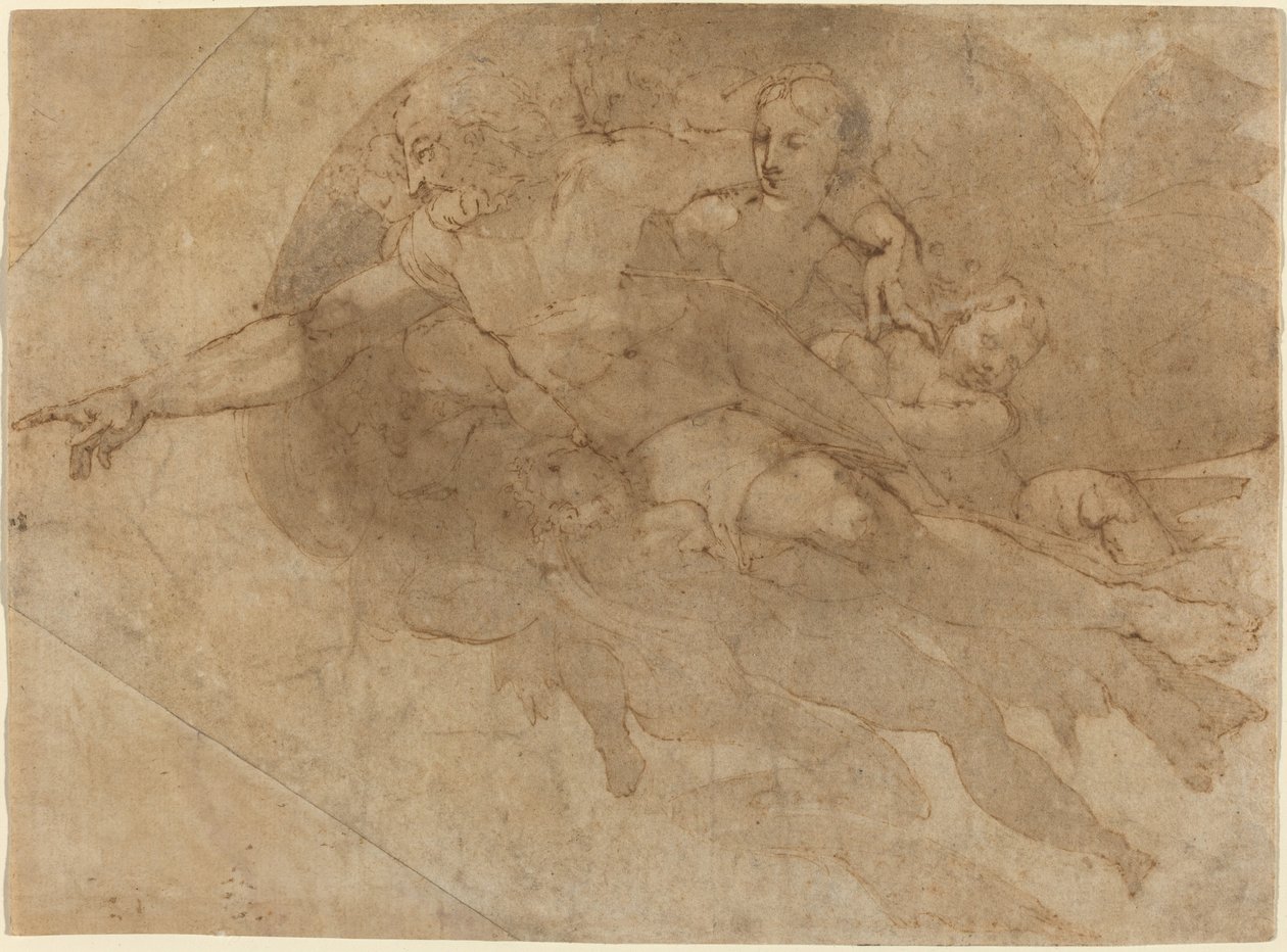 Dios Padre en gloria de Andrea Boscoli after Michelangelo