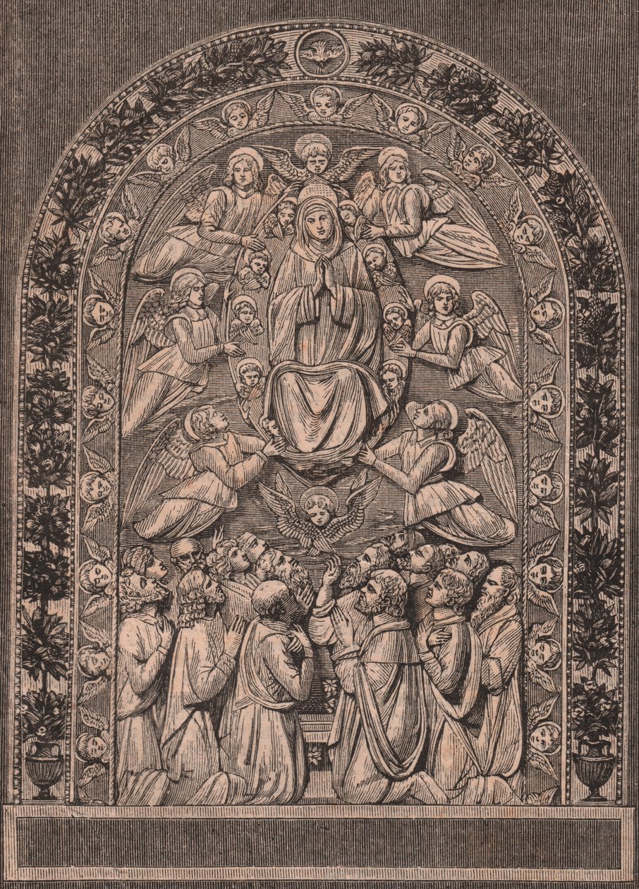 Asunción de la Virgen, por el Taller de Andrea della Robbia, Pinacoteca di Città di Castello, Umbría, Italia de Andrea Della Robbia