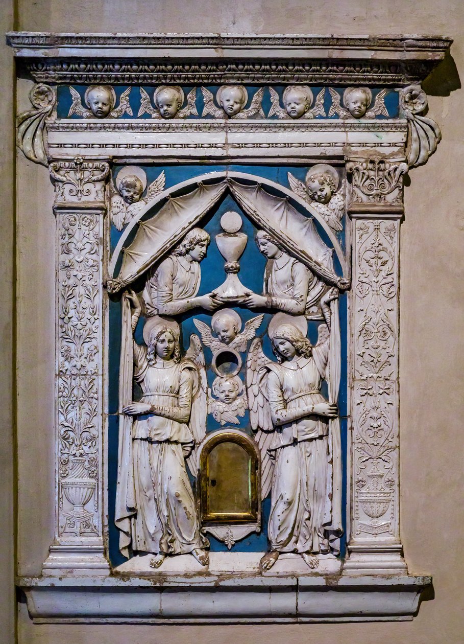 Tabernáculo, finales del siglo XV o principios del XVI (fresco) de Andrea Della Robbia