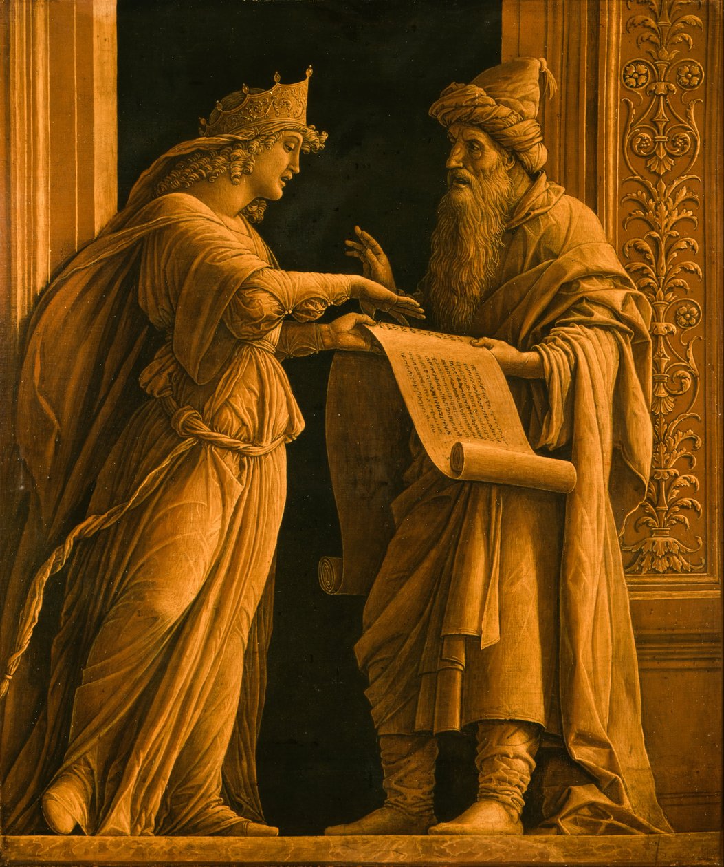 Una sibila y un profeta de Andrea Mantegna