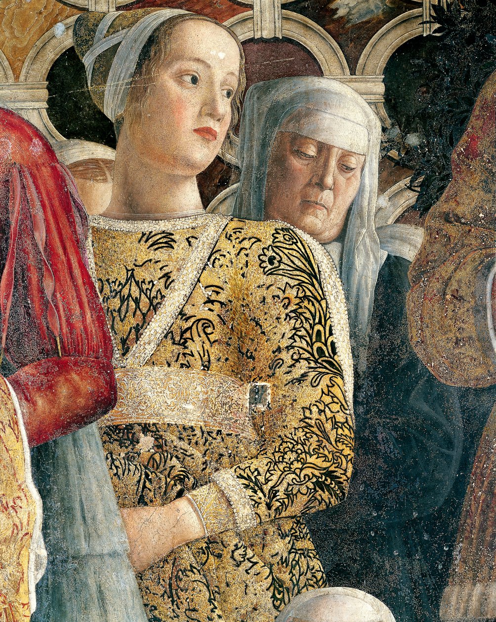 Barbarina Gonzaga (detalle) de Andrea Mantegna