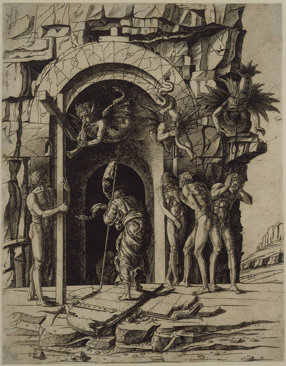 Cristo en el limbo de Andrea Mantegna