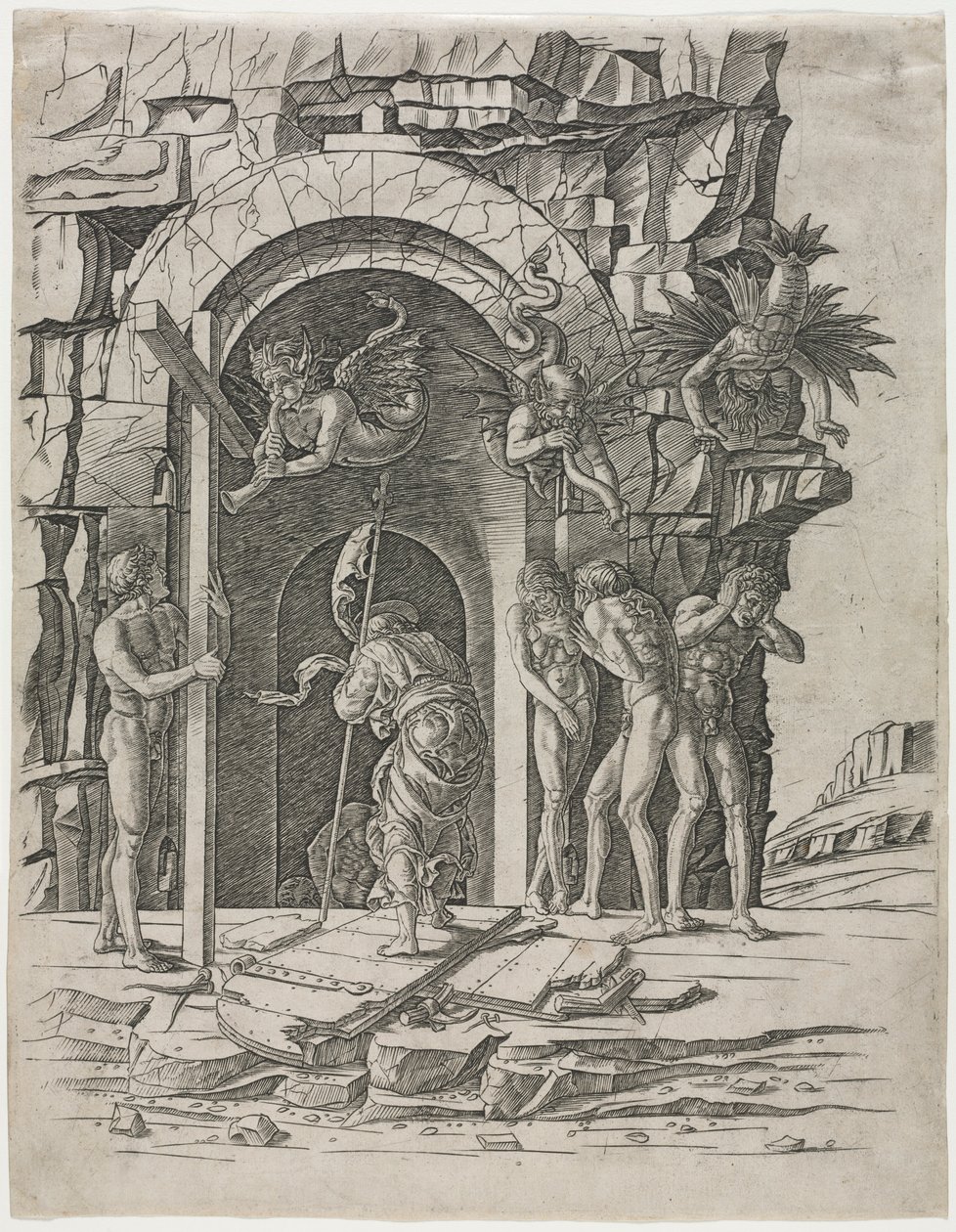 Descenso al Limbo, finales de los años 1460 de Andrea Mantegna