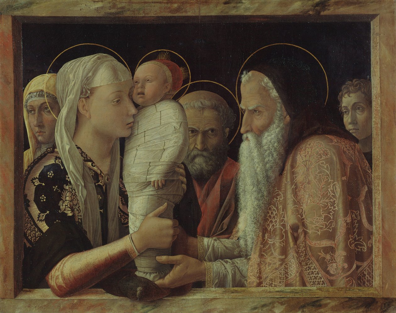 La Presentación de Cristo en el Templo de Andrea Mantegna