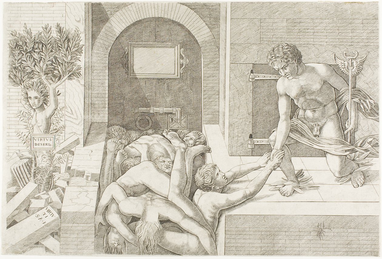 Ignorancia y Mercurio de Andrea Mantegna