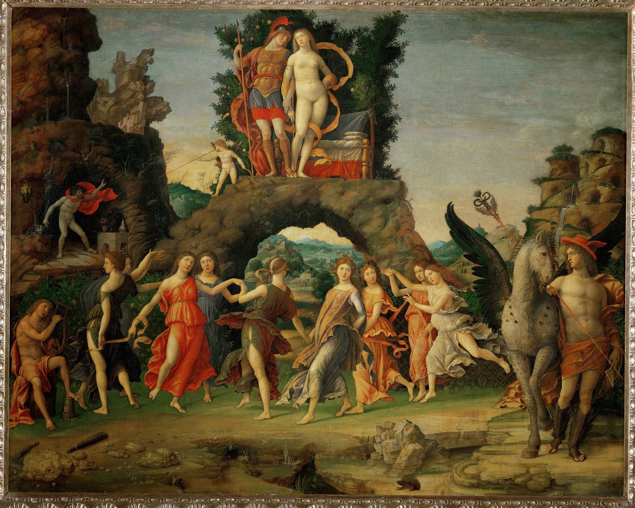 Il Parnasso. Marte y Venus ... de Andrea Mantegna