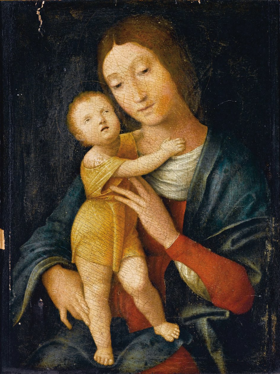 Madonna y niño de Andrea Mantegna