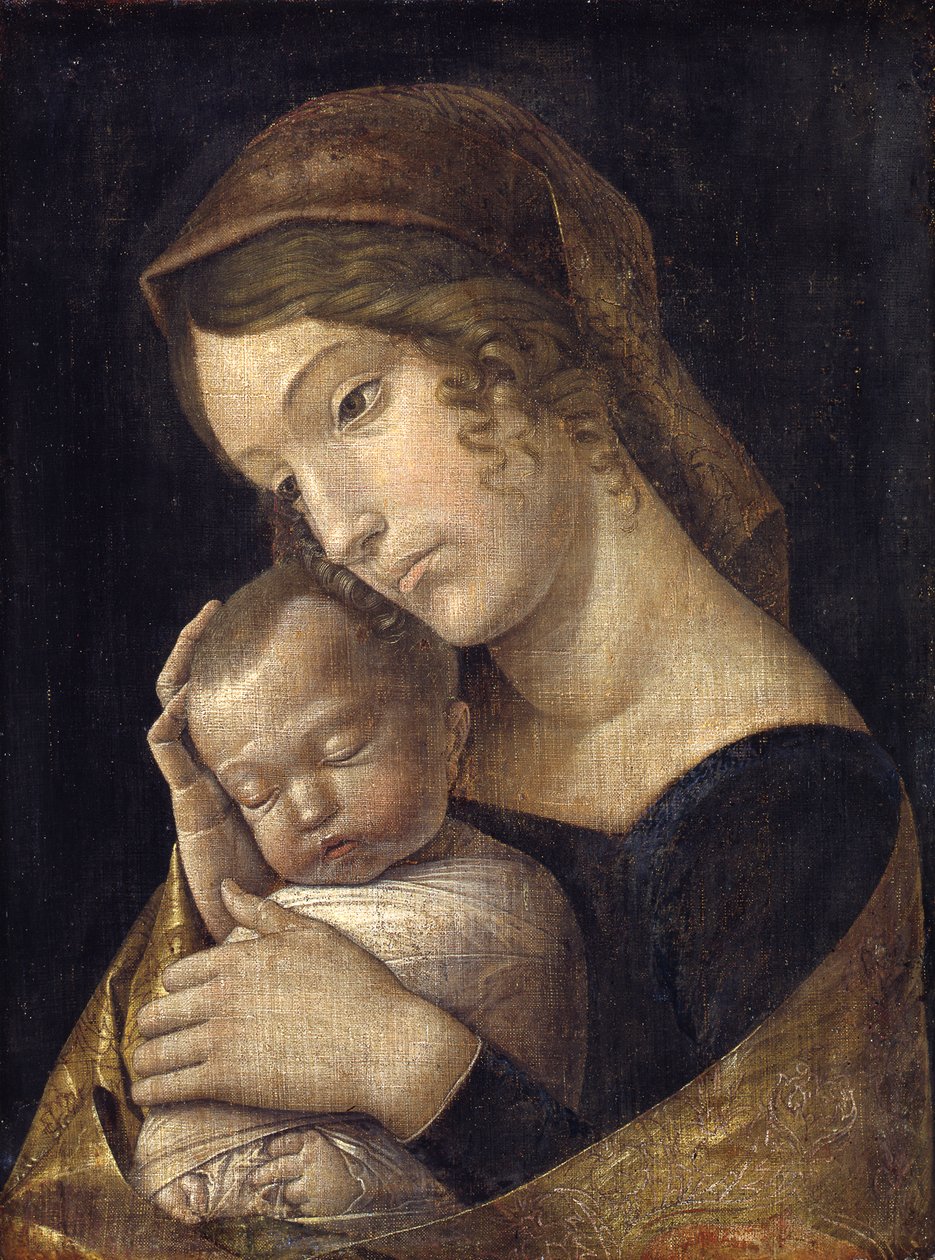María con el niño dormido de Andrea Mantegna