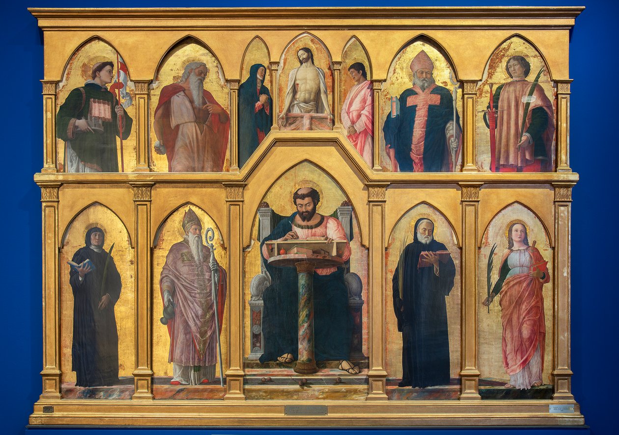 Políptico de San Lucas, 1453-55 de Andrea Mantegna
