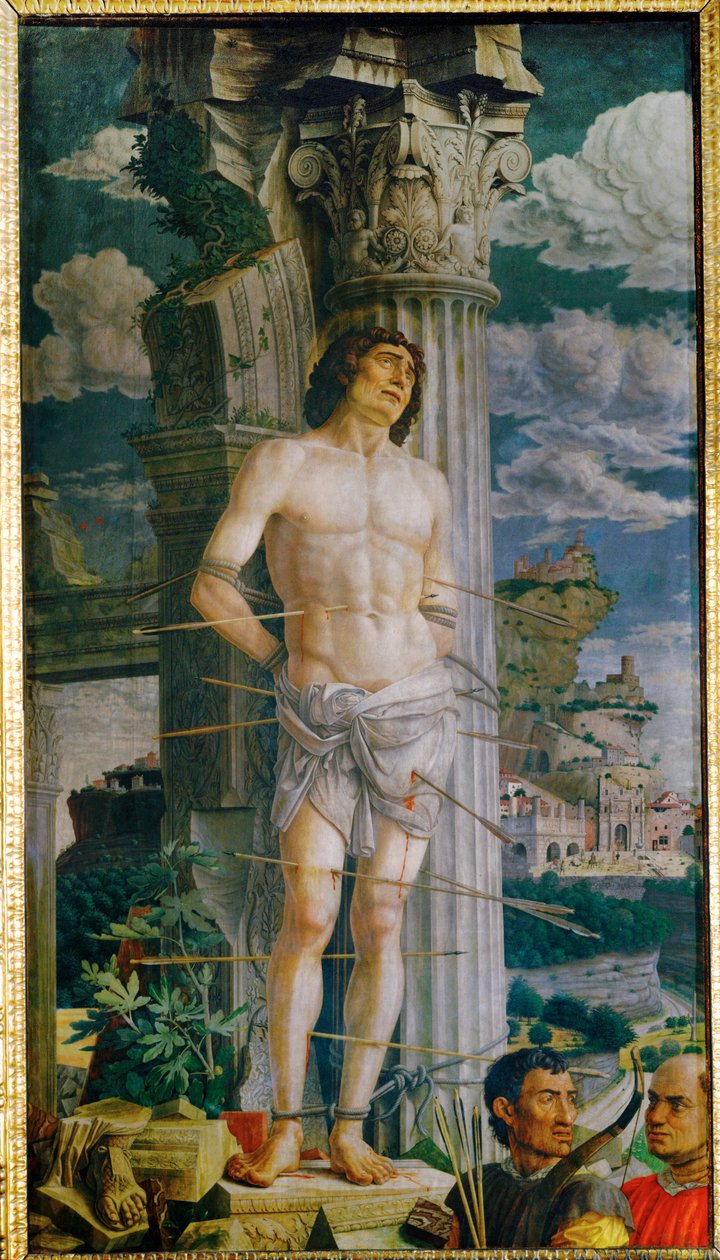 San Sebastián, pintado para la familia Gonzaga de Mantua ... de Andrea Mantegna