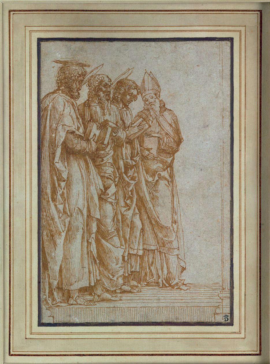 Santos Pedro, Pablo, Juan el Evangelista y Zeno de Andrea Mantegna